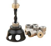Drill Punch Locator, Dowel Drill Guide Hole Punch, Portable Drilling Fixture, Woodworking Drill Tool, Hand Drill Tools, Portable Dowel Drill Guide and Hole Punch Locator for Woodworkers