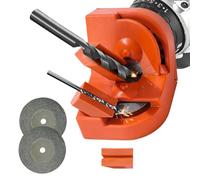 Drill Sharpener - 8.2x2.4x6.5cm Drill Bit Sharpener, portable Drills Sharpeners for Grinder, Drills Bit Sharpeners with Grinding Wheels, Multipurpose Sharpening Tool Powertool Accessories for Chisel E