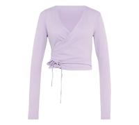 Drill top allenamento da donna adidas Studio Soft 3 Stripes Violet XS