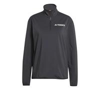 adidas Donna Terrex Multi Climawarm Half Zip Tech Fleece Sweatshirt, Black, L