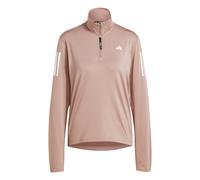 Drill top allenamento da donna con 1/2 zip adidas Own the Run Rose S