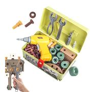 Drill Toy - Educational Drill Tool Toys, Creative Construction Learning Set | Enhances Motor Skills, Safe and Fun Design, Encourages Imaginative Play, Ideal for Kids, Boys, Toddler, (PP)