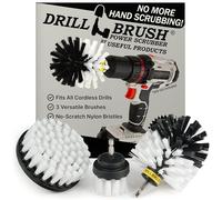 Drillbrush 3 pezzi Drill Kit di collegamento della spazzola di pulizia per Tile scrub/secco, Grout, doccia, vasca da bagno, e tutti gli altri General Purpose Scrubbing (Automotive Soft-Bianco)