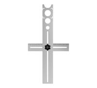 Drilling Guide - 11.81 Inches Stainless Steel Drill Locator | Tile Angle Ruler | Hole Marking Tool Precision Template, Ceramic Tile Hole Positioner,Adjustable Jig Tiling Accessory For Ceramic Holes