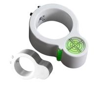 Drilling Level Tool - Bubble Circular Leveler for Home Repair | ABS Flexible with Clear Bubble Indicator, Drill Attachment for Cabinet Shelf Mounting, Hinge Installation, Photo Frame Alignment,