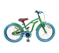 Drillkyn Bicicletta per bambini con telaio in acciaio e cambio per 4-6 anni, robusta bicicletta da città con parafango, campanello, riflettori, supporto, ideale per il tempo libero, le escursioni e la
