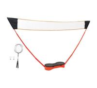 Drillkyn Set da badminton con 2 racchette, rete, borsa, pali regolabili, 292 x 30 x 152 cm, set da gioco leggero per attività all'aperto, tempo libero, allenamento, giardino, parco, club, hobby