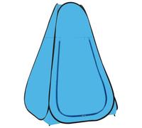 Drillkyn Tenda da doccia pop-up blu, in poliammide, 120 x 120 x 200 cm, con protezione dagli sguardi indiscreti e porta con cerniera, tenda portatile per spogliatoio per campeggio, spiaggia, giardino