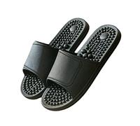 DRIMEE Ciabatte Donna Pantofole da Donna Pantofole per Massaggio Ai Piedi Pantofole per Massaggi per L'Assistenza Pantofole di Massaggio, Estive Sandali Riflessologia per Donna,Nero,US10/EU42