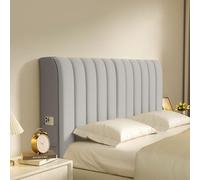 DRIMEE Cuscini per Testata Letto Matrimoniale Schienale Letto Imbottito Copri Testata Letto Matrimoniale Imbottita Vestiletto e Decorazioni Camera da Letto,L Gry,180CM