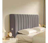 DRIMEE Cuscini per Testata Letto Matrimoniale Schienale Letto Imbottito Copri Testata Letto Matrimoniale Imbottita Vestiletto e Decorazioni Camera da Letto,M Gry,180CM