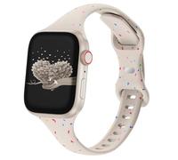 Drimobiuty - Cinturino sottile e stretto compatibile con Apple Watch 38mm 40mm 41mm 42mm 44mm 45mm 46mm 49mm, sostituisce i cinturini sportivi in silicone morbido per iWatch Series 10/9/8/7/6/5/4/3/2