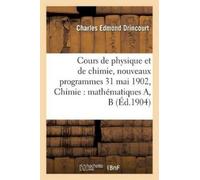 Drincourt-C Cours de Physique Et de Chimie, Nouveaux Programmes 31 M (Tascabile)
