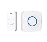 DRINGG, Campanello connesso WiFi + RF (pulsante IP65 + campanello interno), notifiche su smartphone, a lungo raggio, IP65