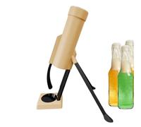 Drink Cap Ejector, Spring Action Opener Tool, Countertop Beverage Gadget, Rapid Release Bar Device, Metal Beverages Unlocker, Social Event Accessory for Lounge, Pub, Picnic, Festival, and Man Cave Use