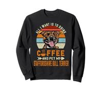 Drink Coffee And Pet My Staffordshire Bull Terrier Dog Lover Felpa
