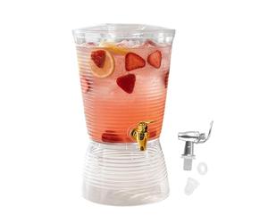 Drink Dispenser | 6L Iced Beverage Container | Cocktail Dispenser With Spigot - Entertainer Bartenders Women Men Home Party Restaurant Coffee Shop Birthday Barbecue Gathering Wedding