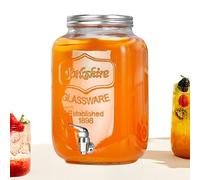 Drink Dispenser Pitcher, Clear Juice Container, 10.5cm/4.13 Inch 26/10.43 Inches Leakproof Spigot Tap, Food-Grade Beverage Jug, 1-Piece Hosting for Sangria Lemonade Party Serving