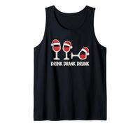 Drink Drank Drunk - Maglietta Divertente di Natale Canotta