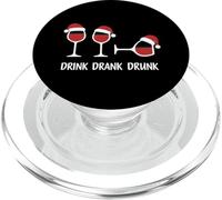 Drink Drank Drunk - Maglietta Divertente di Natale PopSockets PopGrip per MagSafe