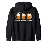 Drink Drink Drunk Beer Gavian Beach Humor Felpa con Cappuccio