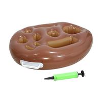 Drink Holder For Pool - 9 Holes Inflatable Cup Storage Tray, Floating Beverage Rack, Swim Party Drink Organizer Float, Snack Carry | For Swimming Beach Tub Vacation Party Beer Champagne Fruit