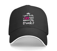 Drink Lover Bambini Berretto da Baseball Gioventù Divertente Sport Comfort Protezione Solare Cappello da Baseball Regolabile Tesa A Panino Leggero All'aperto Fresco