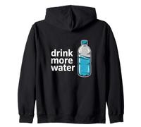 Drink More Water Health Coach Idratazione Divertente Felpa con Cappuccio