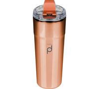 Drink Pod Bicchiere da caffè riutilizzabile in acciaio inossidabile, rame metallizzato, 500 ml