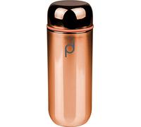 DrinkPod - Borraccia riutilizzabile a capsula con corpo in acciaio inox a parete sottovuoto, finitura in rame metallizzato, 200 ml