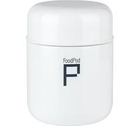 Drink Pod Thermos ermetico per Cibo, Borraccia a Forma di Capsula, Acciaio Inossidabile, White, 400 ml