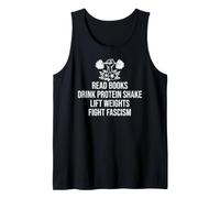 Drink Protein Shake Read Books Lift Weights Fight Fascism Canotta