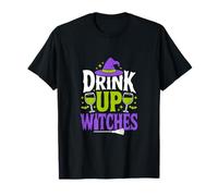 Drink Up Witches Divertente Halloween Spooky Bere Maglietta