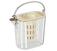 Drink Water Pitcher, 1200ml Clear Jug, Fridge Storage Container, Leakproof Lid Handle Design for Home Kitchen Apartment Restaurant Hot Cold Tea Juice Beverage Lemonade Serving Pouring