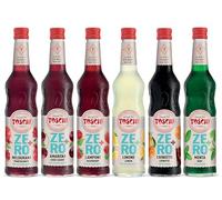Drink Zero + Toschi 560 ml NUOVI GUSTI, Sciroppo Senza Zucchero nei gusti: Amarena, Chinotto, Limone, Lampone, Melograno e Menta.