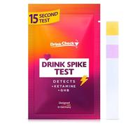 DrinkCheck - 1 Test per Bevande | Strisce di Sicurezza Istantanee | Kit Portatile per Controllare le Bevande a Feste, Bar e Club | Protezione Personale Discreta
