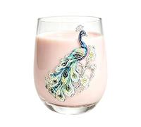 Drinking Glasses 320ml Reusable Water Decoration with Animal Floral Design
