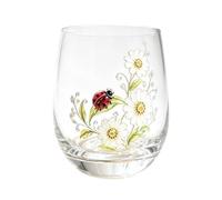 Drinking Glasses 320ml Reusable Water Decoration with Animal Floral Design