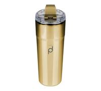 DrinkPod Metallic Range Thermos da caffè da 450 ml, oro, tazza da viaggio isolata a doppia parete in acciaio inossidabile
