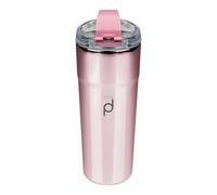 DrinkPod Metallic Range Thermos da caffè da 450 ml, rosa, tazza da viaggio isolata a doppia parete in acciaio inossidabile