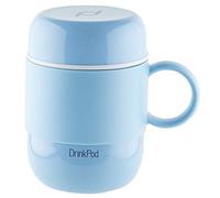 DrinkPod Tazza da Viaggio isolata sotto Vuoto, Acciaio Inossidabile, Blu, 280ml