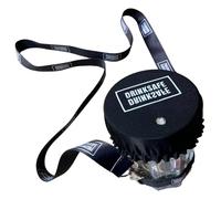 DrinkSafe I Porta bicchieri, scaldacollo bicchiere protegge vetro riutilizzabile a desiderio, anti-rovesciamento per feste e festival in sicurezza I nero