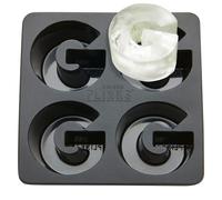 DRINKSPLINKS g Stampo per cubetti di ghiaccio grandi per gin - Stampo per ghiaccio in silicone per congelatore con grandi forme della lettera g -