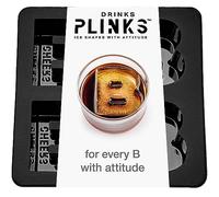 DRINKSPLINKS Stampo per cubetti di ghiaccio lettera B: regali monogramma personalizzati. Stampi personalizzati per cubetti di ghiaccio bourbone con iniziali. Grandi vassoi in silicone monogrammati