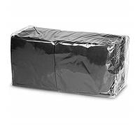 Drinkstuff - Tovaglioli da cocktail a 2 strati, confezione da 250 pezzi, da 24 cm, colore: nero
