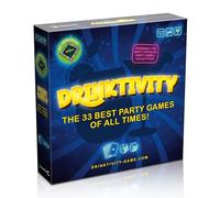 Drinktivity - 33 giochi per feste inglesi per adulti | collezione di giochi per bere con carte, dadi e piani di gioco | Perfetto per feste in casa, studenti, festival, serata di gioco 2-8 giocatori