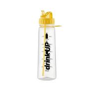 DrinkUp - Borraccia motivazionale con cannuccia tacche orarie, a prova di perdite, riutilizzabile, senza BPA, promemoria misurazione delle ore, ideale per palestra, escursionismo, ciclismo, scuola e