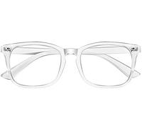 DRIP Blu Luce Bloccaggio Occhiali Occhi Ottica Computer Gaming Proteggere Filtraggio Uomini Donne Anti Eyestrain Glare Mal di testa Retro Vintage Fashion, Trasparente, L