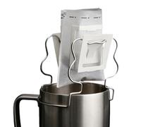 Drip Coffee Bag Holder - Stainless Steel Filter Paper Rack 3.82x2.36x3.15