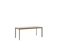 Drip HW116 Tavolo da Pranzo L193 Nero/Rovere Laccato Trasparente